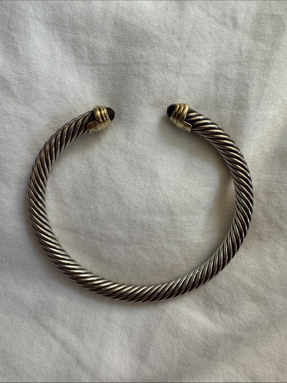 David Yurman Classic Cable Bracelet, Garnet